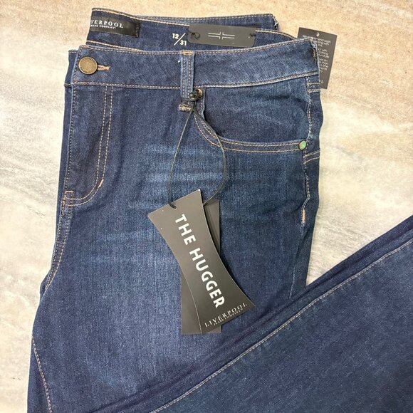NWT Liverpool Jeans Company The Hugger Milly 4-Way Stretch Denim Capri 12/31 - Picture 10 of 12